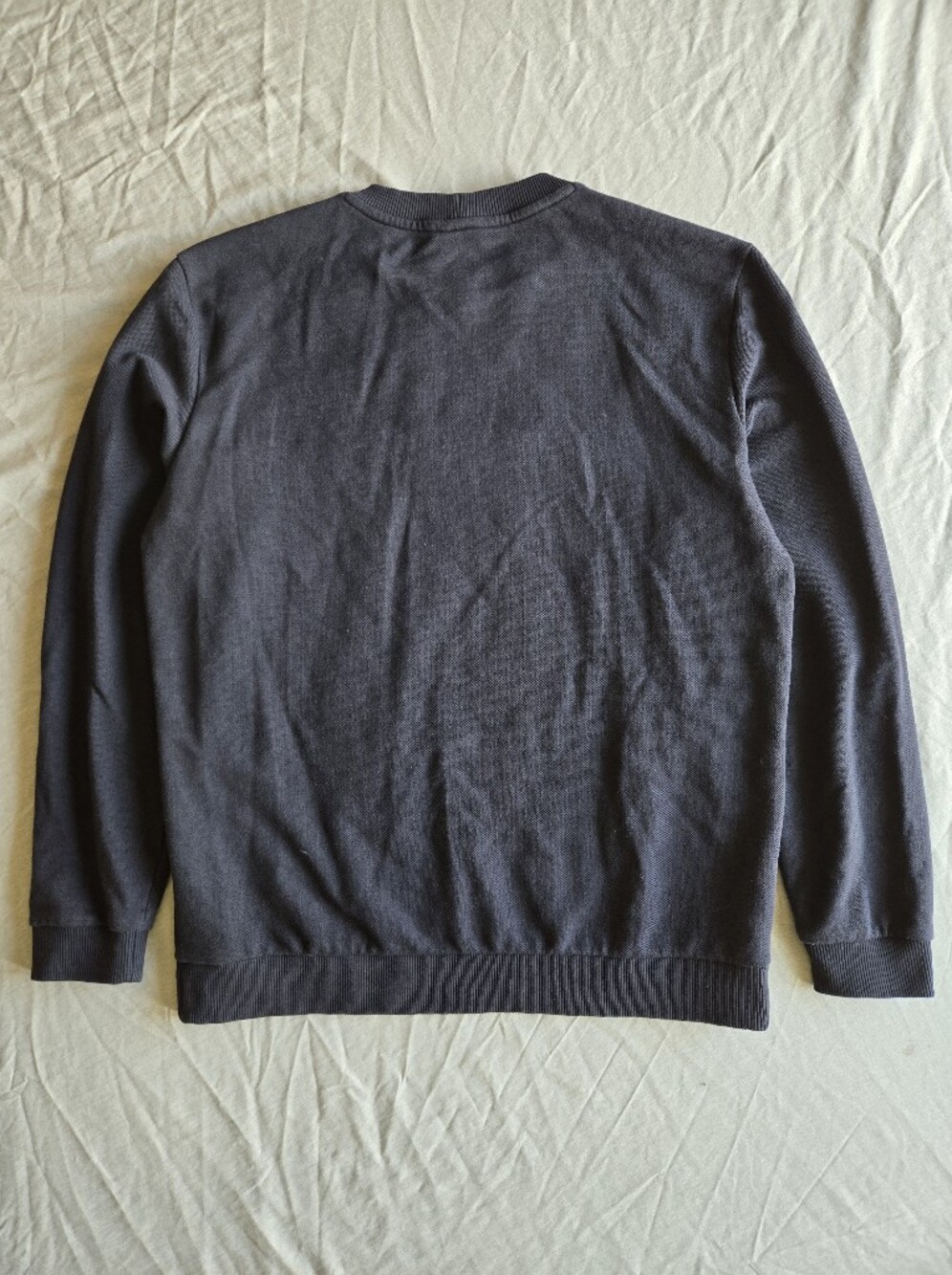 Calvin Klein Black Crewneck with White Double Stripe and Logo - Picture 5 of 7